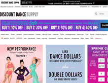 Tablet Screenshot of discountdance.com